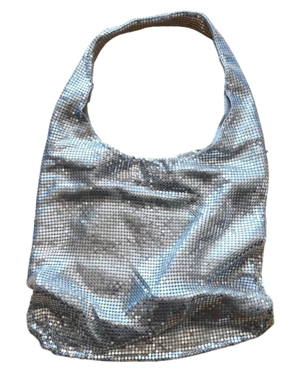 Urban Outfitters Women's Shoulder Bag Silver Gaia Chainmail Sequin Mesh Y2K NWT